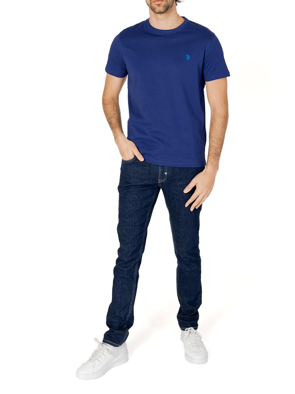 U.S. Polo Assn. T-shirt Uomo Mick 67359 49351 Blu